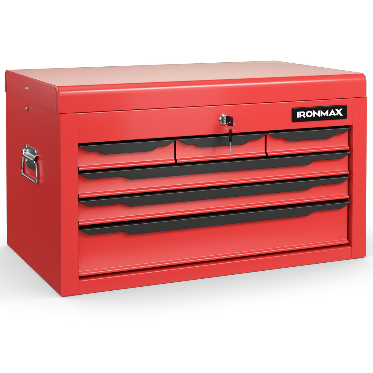 24 Inch Tool Chest Case with 6 Drawers and Top Storage for Garage Repair Shop & Warehouse
