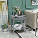 Wooden Nightstand  End Table Storage Display