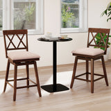 Counter Height Barstools with Backrest and Upholstered Seat Cushion for Kitchen Dining Room-24/Room-29 Inch