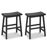 Counter Height Stools Solid Wood Saddle Bar Stools Set of 2