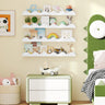 Kids Bookshelf Set of 4 Wall-Mounted Picture Ledge Shelf