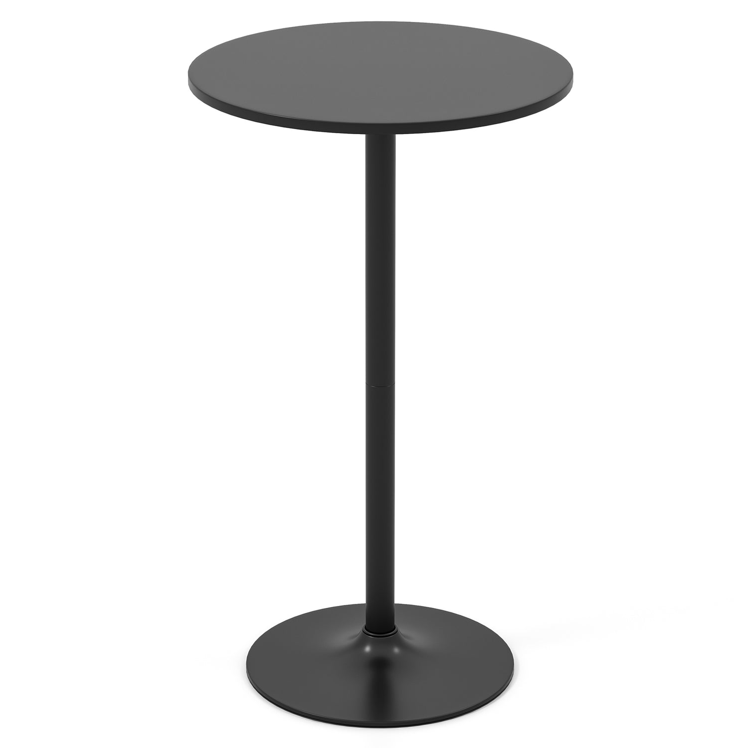 24 Inch Modern Style Round Cocktail Table with Metal Base and MDF Top