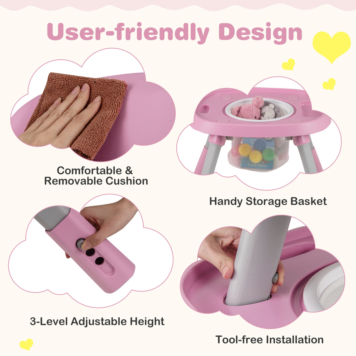 16-in-1 Baby High Chair with Activity Center and Booster Seat for Babies and Toddlers