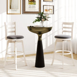 25"/30.5" Swivel Barstools Set of 2 360Â° Rotating Bar/Counter Height Chairs with Upholstered Seat-30.5/Seat-25 Inch