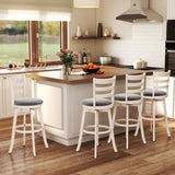 25"/30.5" Swivel Barstools Set of 2 360Â° Rotating Bar/Counter Height Chairs with Upholstered Seat-30.5/Seat-25 Inch
