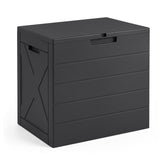 Storage Bin with Lid Carry Handles and Lock Hole for Patio Furniture Accessories