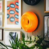 Nordic Modern Donut Wall Lamp Bauhaus Retro Living Room TV Wall Lamp Bedroom Bedside Lamp Atmosphere Wall Light Atmosphere Decor