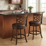 Counter Height Bar Stools Set of 2 with Rubber Wood Frame-26/Frame-31 Inch