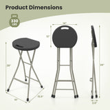 Portable Folding Stools with 330lbs Limited Sturdy Frame-2/Frame-1 Pieces/Piece