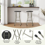 Portable Folding Stools with 330lbs Limited Sturdy Frame-2/Frame-1 Pieces/Piece