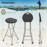 Portable Folding Stools with 330lbs Limited Sturdy Frame-2/Frame-1 Pieces/Piece