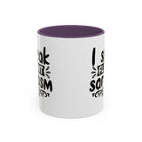 Mug - Funny Quote, I Speak Fluent Sarcasm - 11, 15oz Accent Coffee Mug