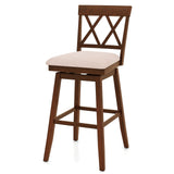 Counter Height Barstools with Backrest and Upholstered Seat Cushion for Kitchen Dining Room-24/Room-29 Inch