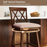 Counter Height Barstools with Backrest and Upholstered Seat Cushion for Kitchen Dining Room-24/Room-29 Inch