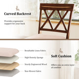 Counter Height Barstools with Backrest and Upholstered Seat Cushion for Kitchen Dining Room-24/Room-29 Inch