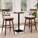 Counter Height Barstools with Backrest and Upholstered Seat Cushion for Kitchen Dining Room-24/Room-29 Inch