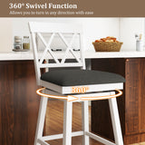 Counter Height Barstool/Barstools with Backrest and Upholstered Seat Cushion for Kitchen Dining Room-29/Room-24 Inch