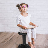 Adjustable Active Learning Stool Sitting Home Office Wobble Chair with Cushion Seat