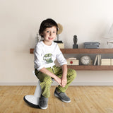 Adjustable Active Learning Stool Sitting Home Office Wobble Chair with Cushion Seat