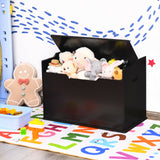 Kids Toy Wooden Flip-top Storage Box Chest Bench with Cushion Hinge