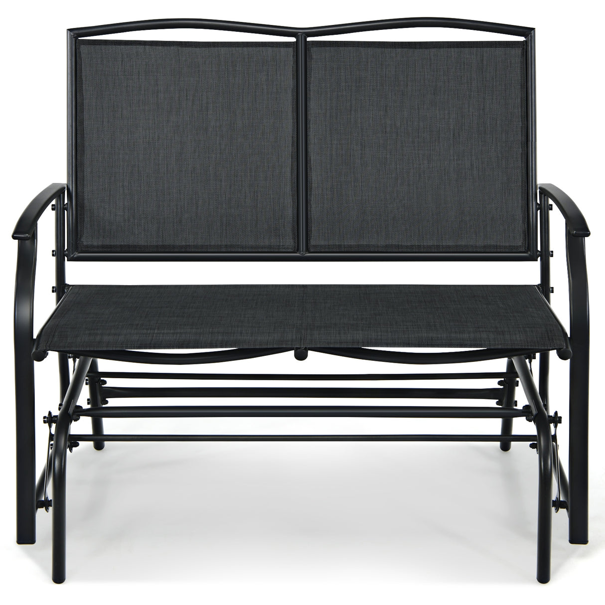 Outdoor Iron Patio Rocking Chair for Backyard and Lawn