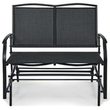 Outdoor Iron Patio Rocking Chair for Backyard and Lawn