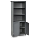 Bookcase Shelving Storage Wooden Cabinet Unit Standing Display Bookcase with Doors