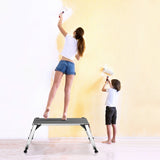 330 lbs Aluminum Folding Non-slip Drywall Step Stool Ladder
