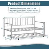 Twin Size Daybed and Trundle Frame Set Trundle Bedframe