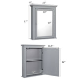 Bathroom Wall Mounted Storage Mirror Medicine Cabinet