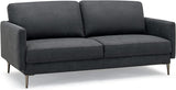 Modern Loveseat with Comfy Backrest Cushions