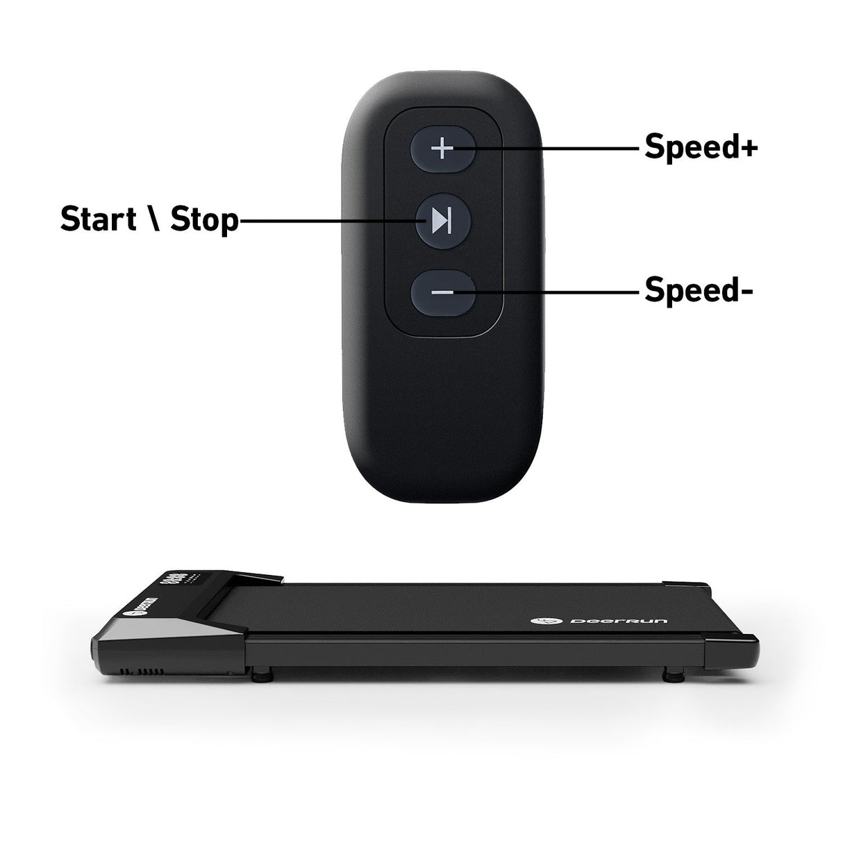 DeerRun Q1 Urban Mini Under-Desk Treadmill with Remote Control