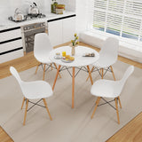 5 Pieces Table Set With Solid Wood Leg For Dining Room