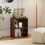2-Cube Bookcase Floor Standing Open Bookshelf with 5-Position Adjustable Shelf