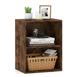 2-Cube Bookcase Floor Standing Open Bookshelf with 5-Position Adjustable Shelf