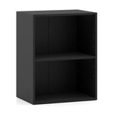 2-Cube Bookcase Floor Standing Open Bookshelf with 5-Position Adjustable Shelf