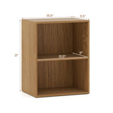 2-Cube Bookcase Floor Standing Open Bookshelf with 5-Position Adjustable Shelf