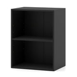 2-Cube Bookcase Set of 2 Floor Standing Open Bookshelf w/ 5-Position Adjustable Shelf