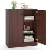 2-Door Modern Floor Storage Cabinet with 3-Tier Shelf