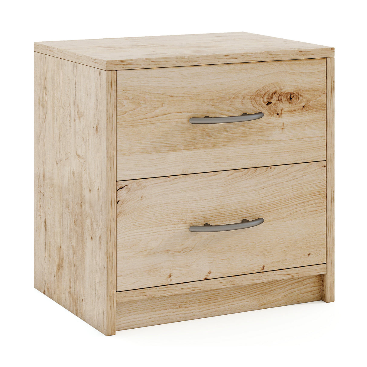 2 Drawer Nightstand with Storage for Living Room
