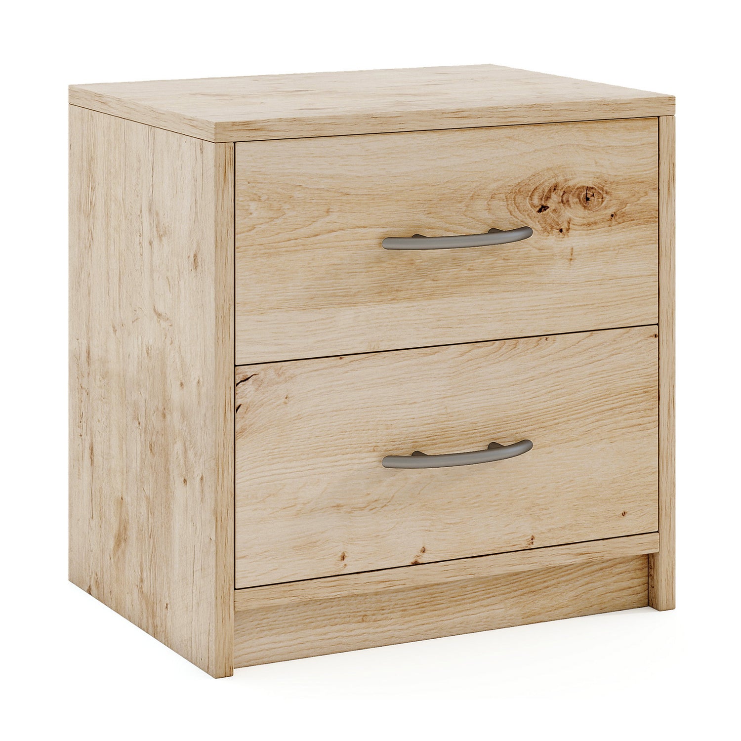 2 Drawer Nightstand with Storage for Living Room
