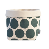 Large Circles Canvas Bin