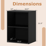 2-Layer Multifunctional Furniture Display Cabinet with Large Capacity Storage Space