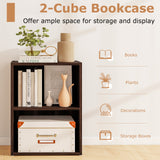 2-Layer Multifunctional Furniture Display Cabinet with Large Capacity Storage Space