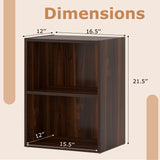 2-Layer Multifunctional Furniture Display Cabinet with Large Capacity Storage Space