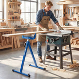 2-Pack Folding Roller Stands Portable Outfeed Supports with Adjustable Height