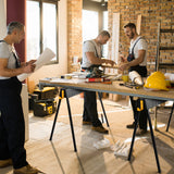 2-Pack Folding Sawhorses with Supporting Arms and Carrying Handle