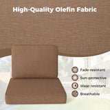 2-Pack Outdoor Patio Cushion Set with Removable Covers