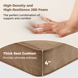 2-Pack Outdoor Patio Cushion Set with Removable Covers