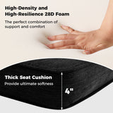 2-Pack Outdoor Patio Cushion Set with Removable Covers